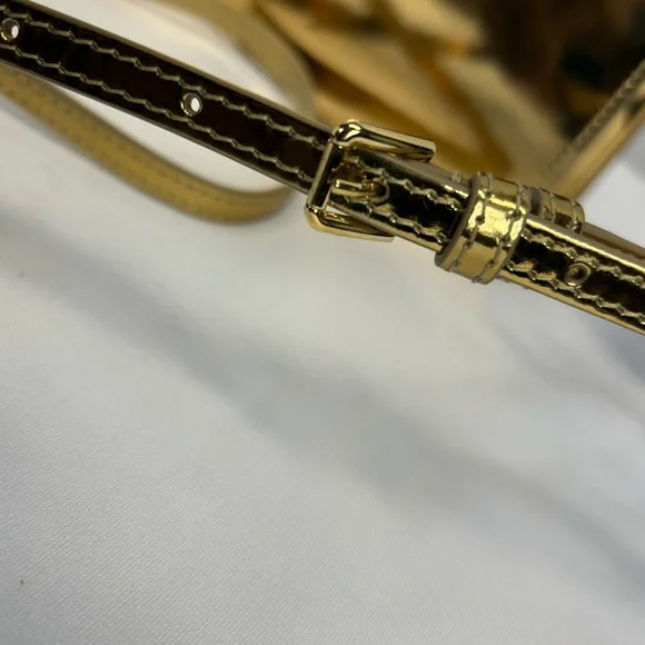 Dolce & Gabbana Gold DG Logo Crossbody Bag - Picture 5 of 12